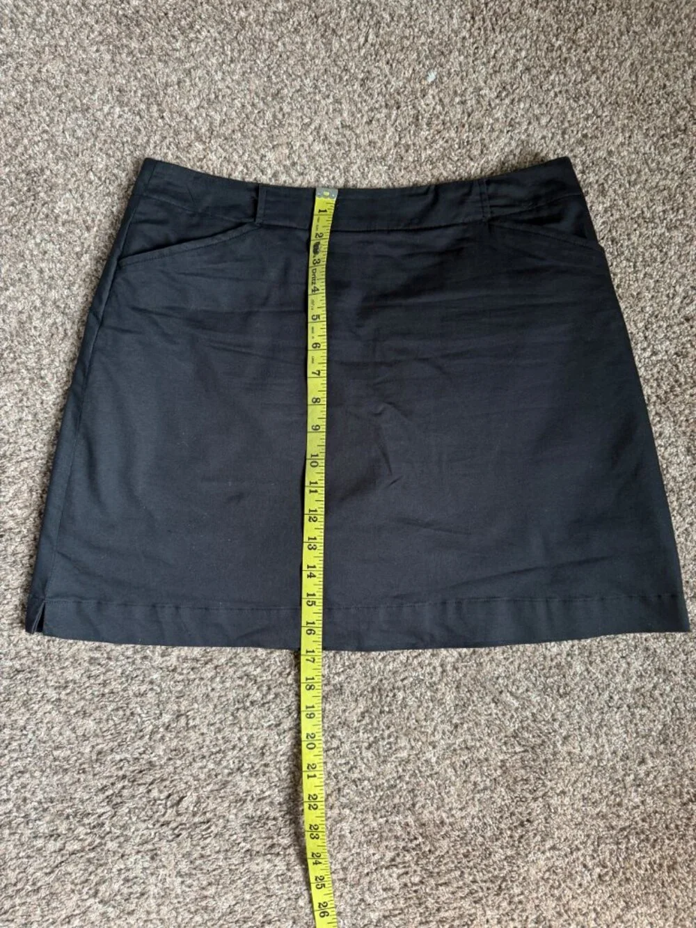 Nike Golf Black Dri-FIT Skort Skirt Athletic Women's Medium 17" Length - Picture 6 of 12